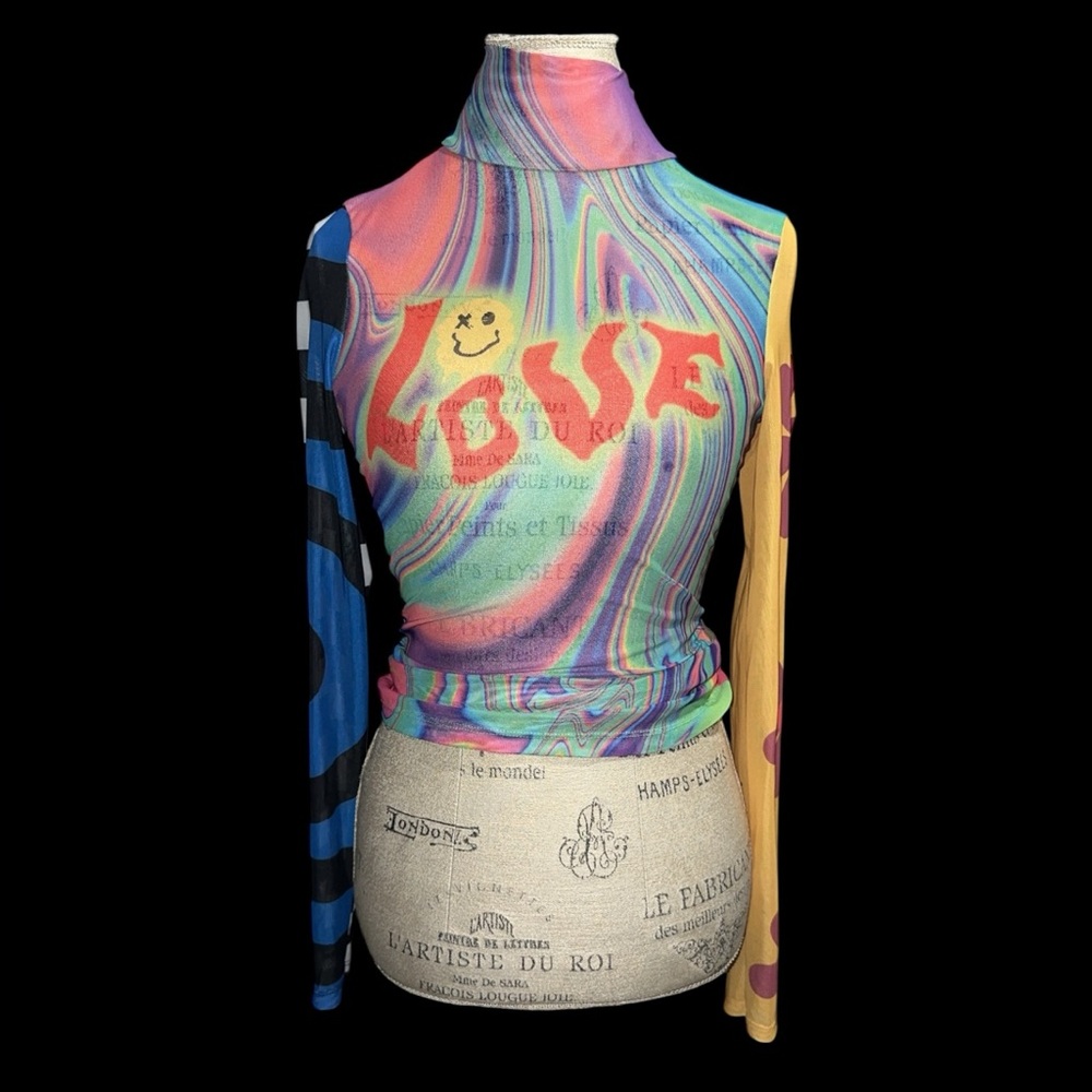 Love & Flowers Mesh Top